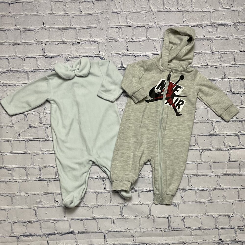 2 Piece Lot Ralph Lauren/Jordan Boys Coveralls, Size 6M